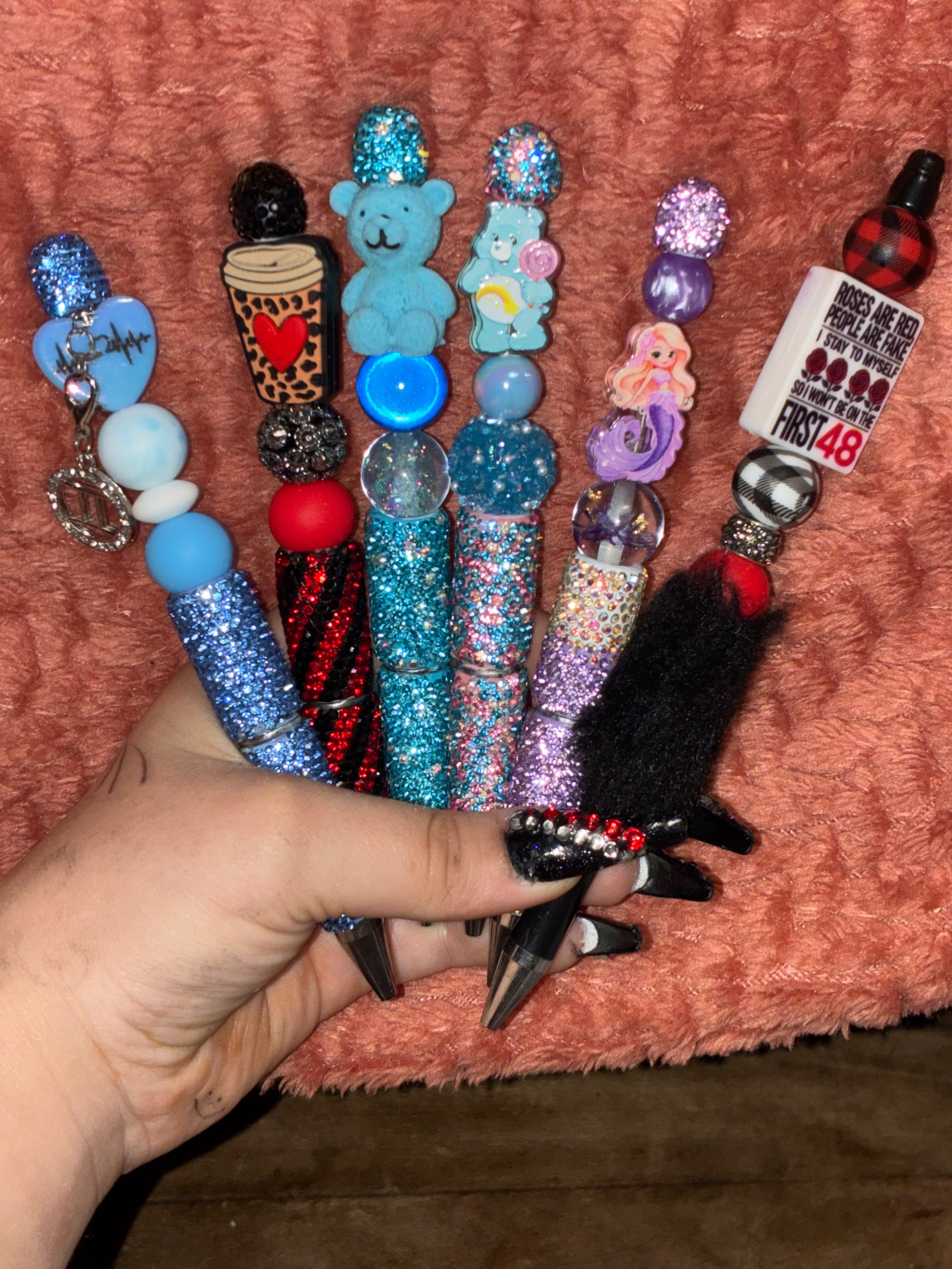 Beadable pens and items